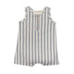 Blue Striped romper with button details 