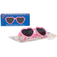 Bubble Gum Pink Hearts Kid and Baby Sunglasses