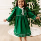 Ruffle Nightgown //  Green Holiday Lounge