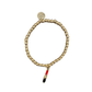 Gold Bracelet with Lipstick Charm