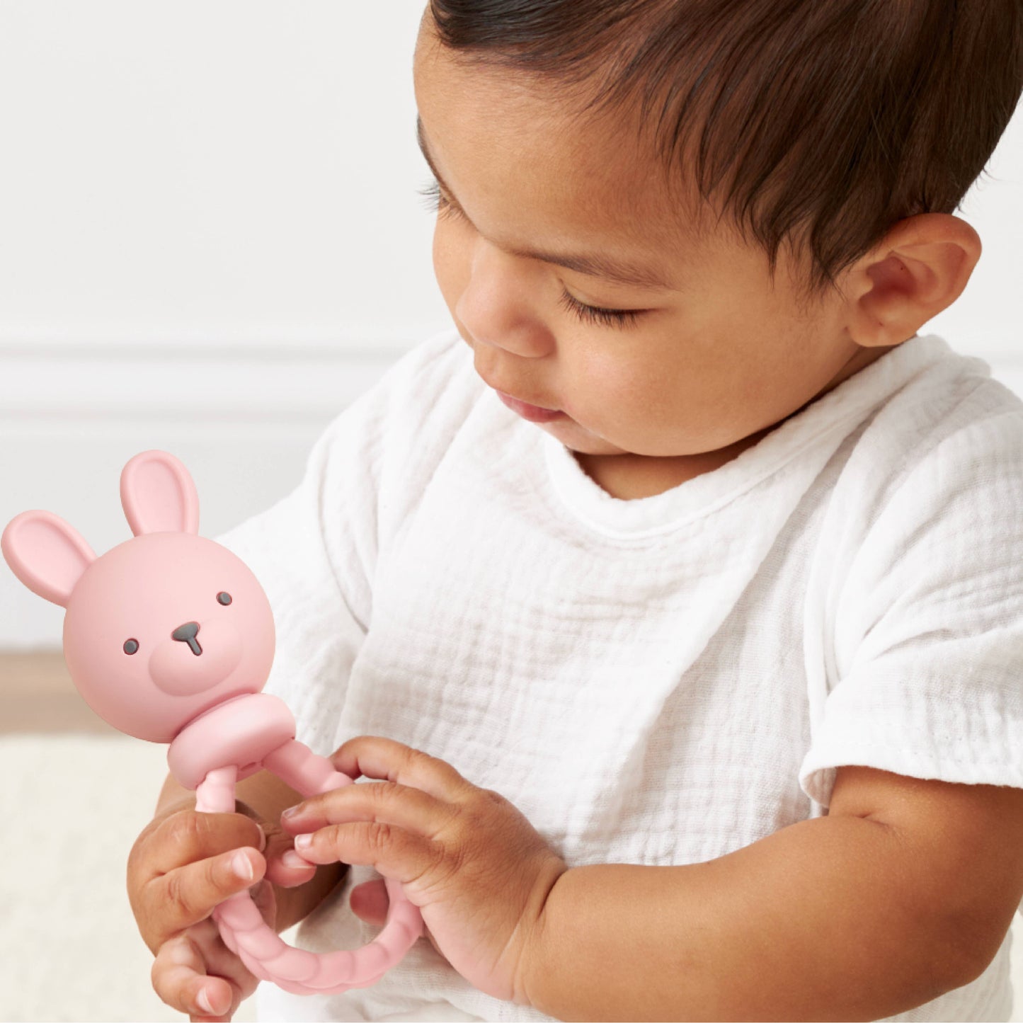 Pink Bunny Sweetie Rattle
