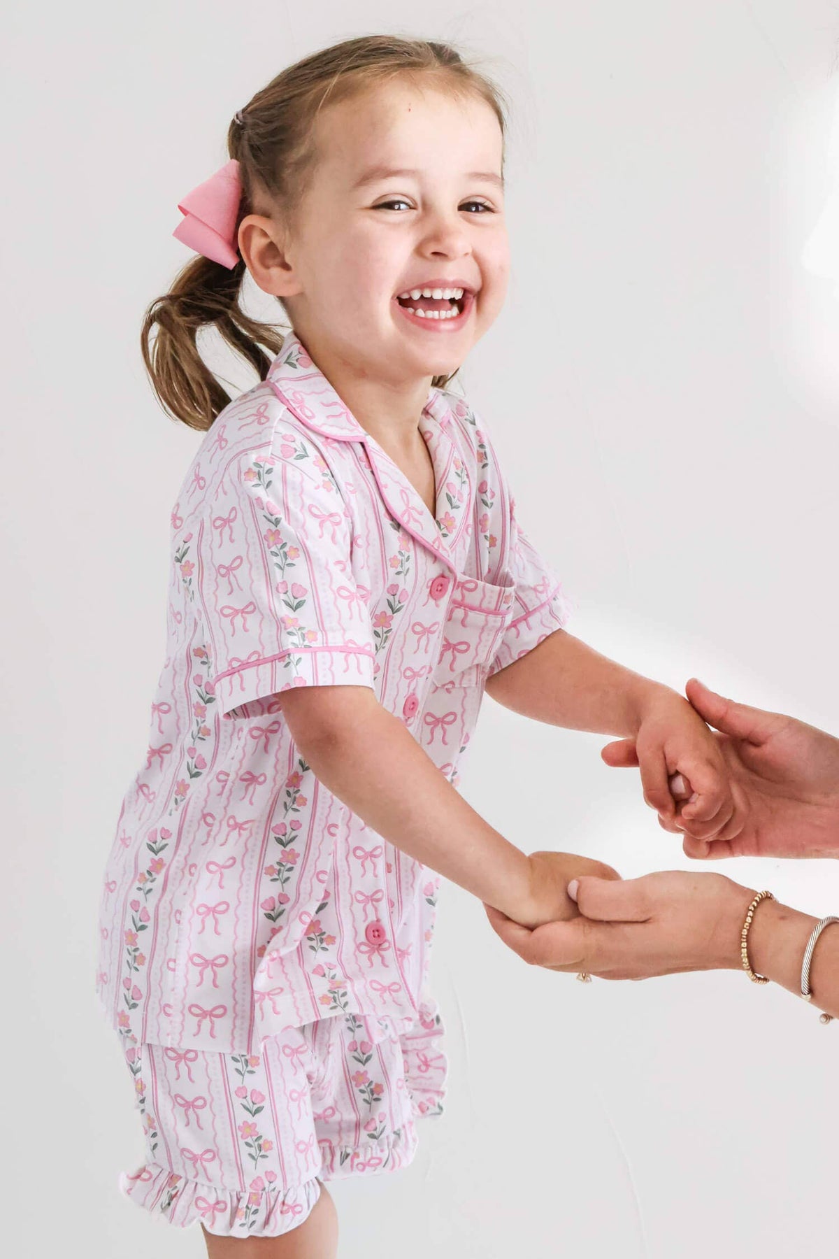 Girls' Two-Piece Short Lounge Set | Coquette Garden