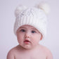 Winter White Fluffer Beanie Hat Baby & Kids