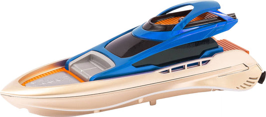 Blue toy speedboat 