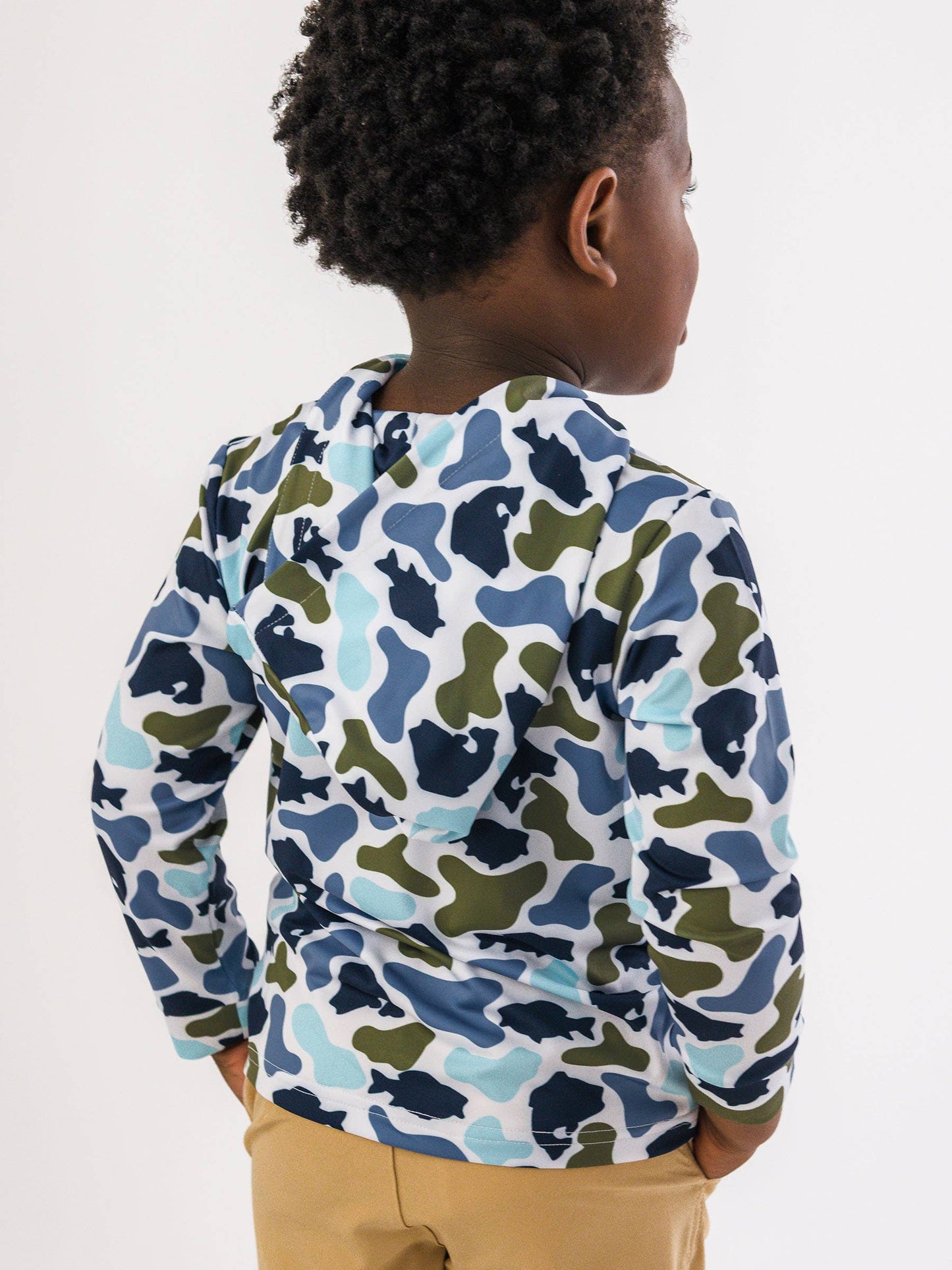 Fish Camo Catch Performance Hooded Shirt