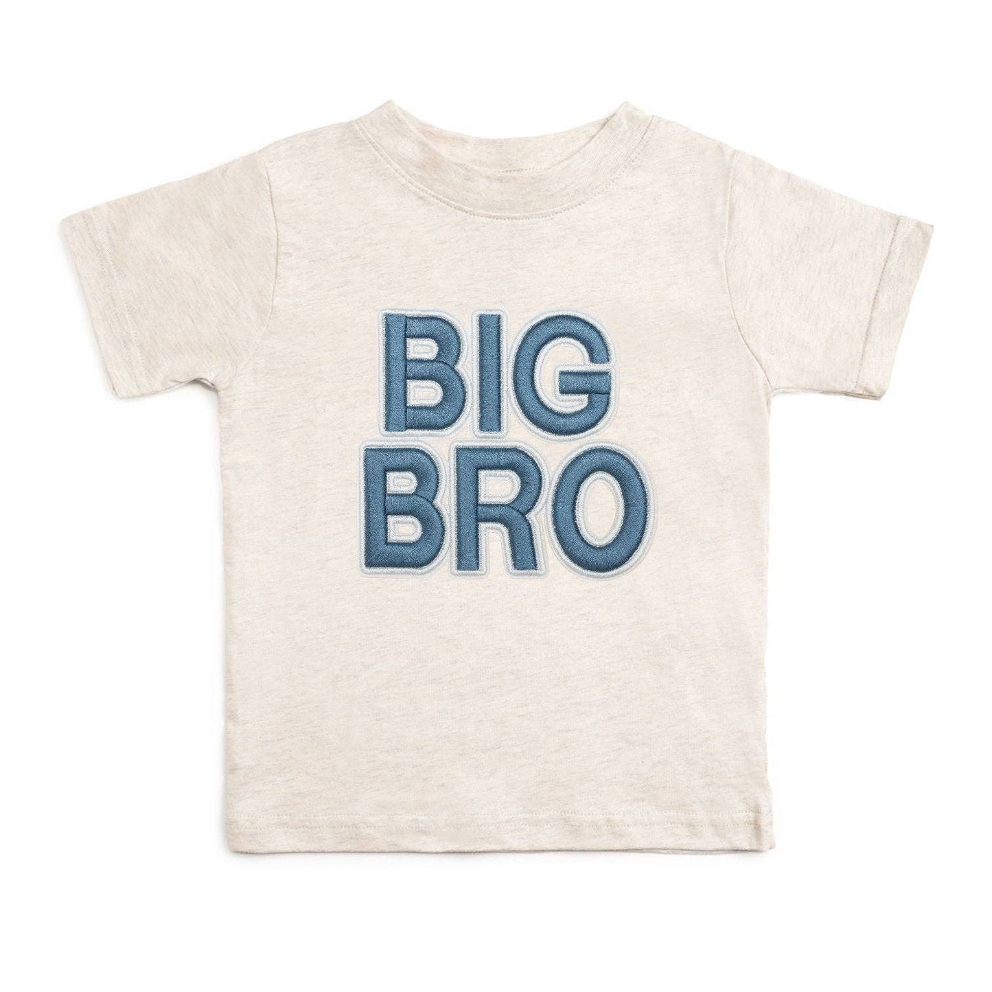 Big Bro Embroidered Patch Short Sleeve T-Shirt - Family Fun