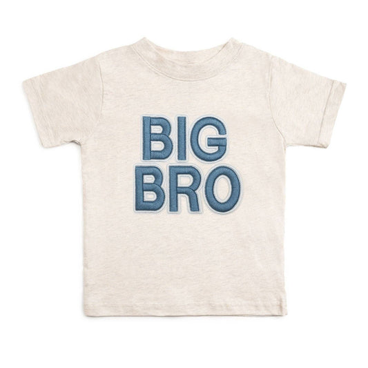 Big Bro Embroidered Patch Short Sleeve T-Shirt - Family Fun
