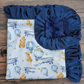 Boy Hot Air Balloon Minky Blanket