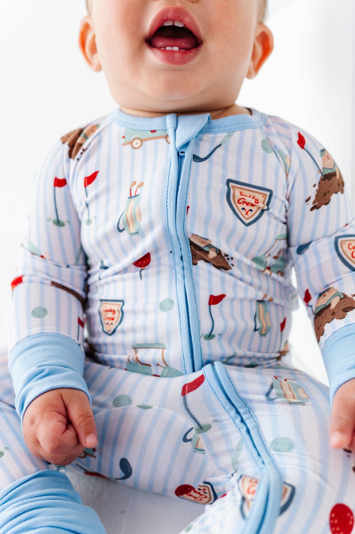 Caddy Convertible Footies- Blue