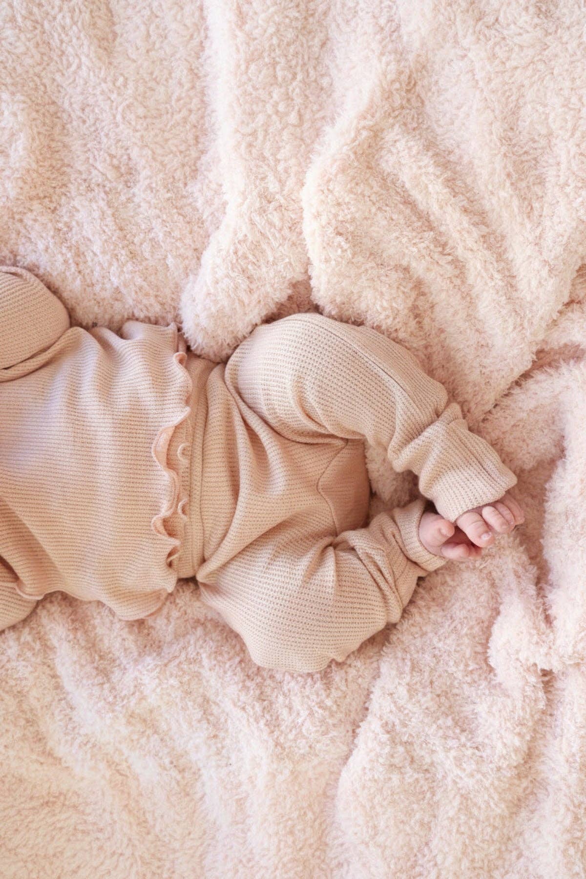 Two-Piece Waffle Crossover Top & Bottom | Pink Fawn