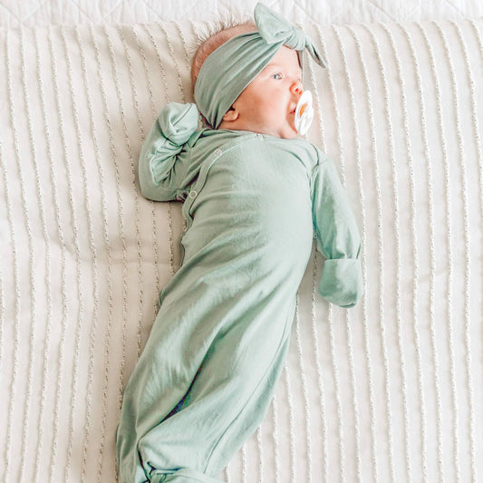 Newborn Knotted Gown // Briar