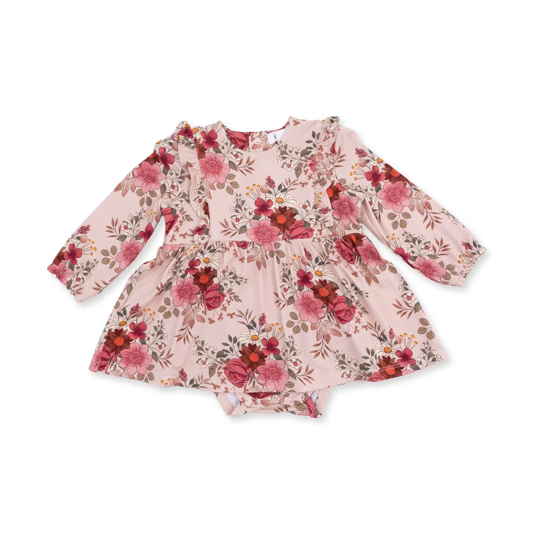 Floral dress with long sleeves