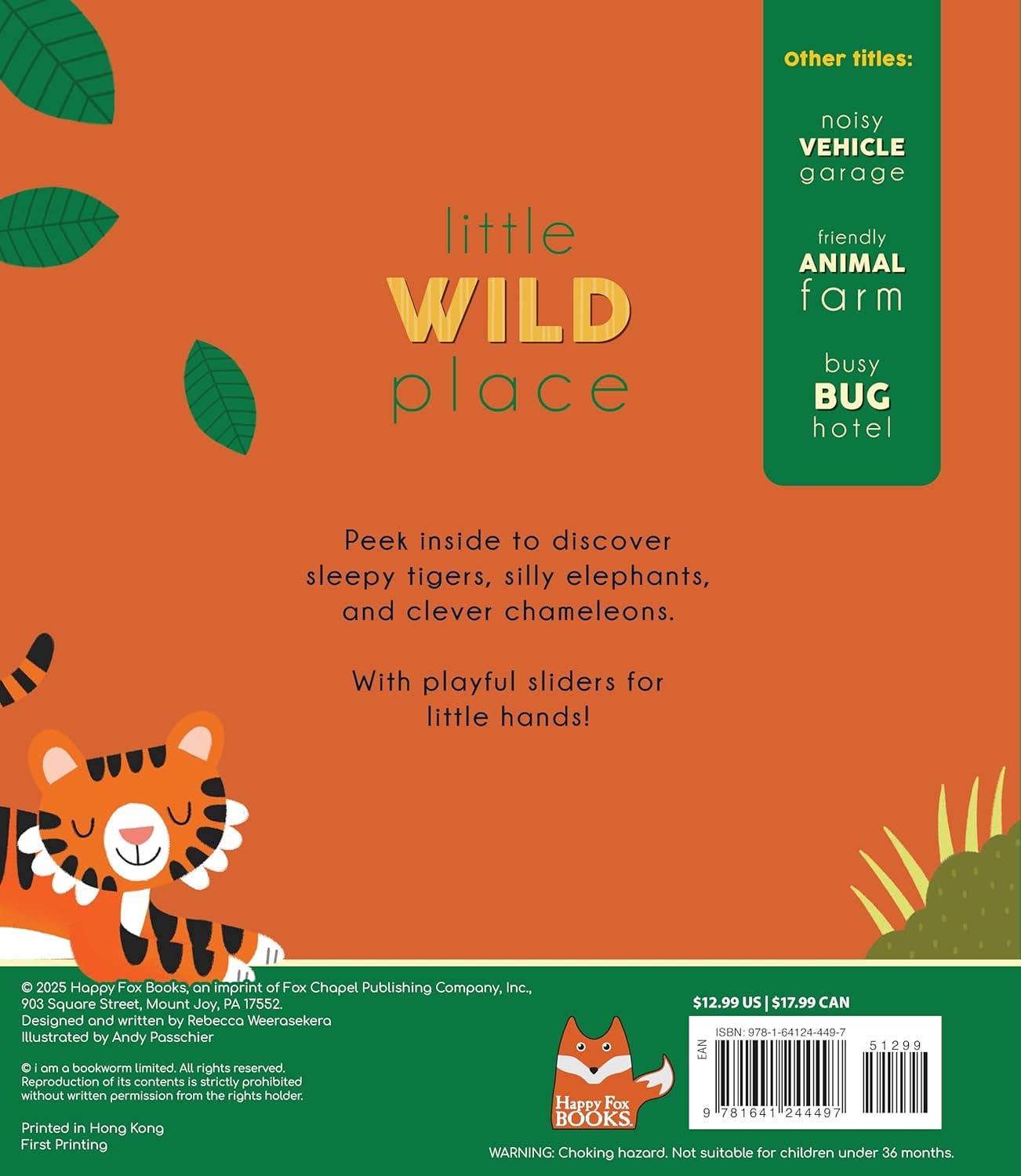 Little Wild Place - Interactive Board Book for Kids Ages 3-6