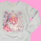 Disco Santa Sweatshirt // Light Blue
