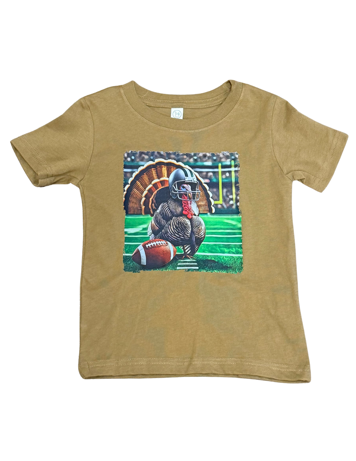 Touchdown & Turkeys Short Sleeve Tee // Brown