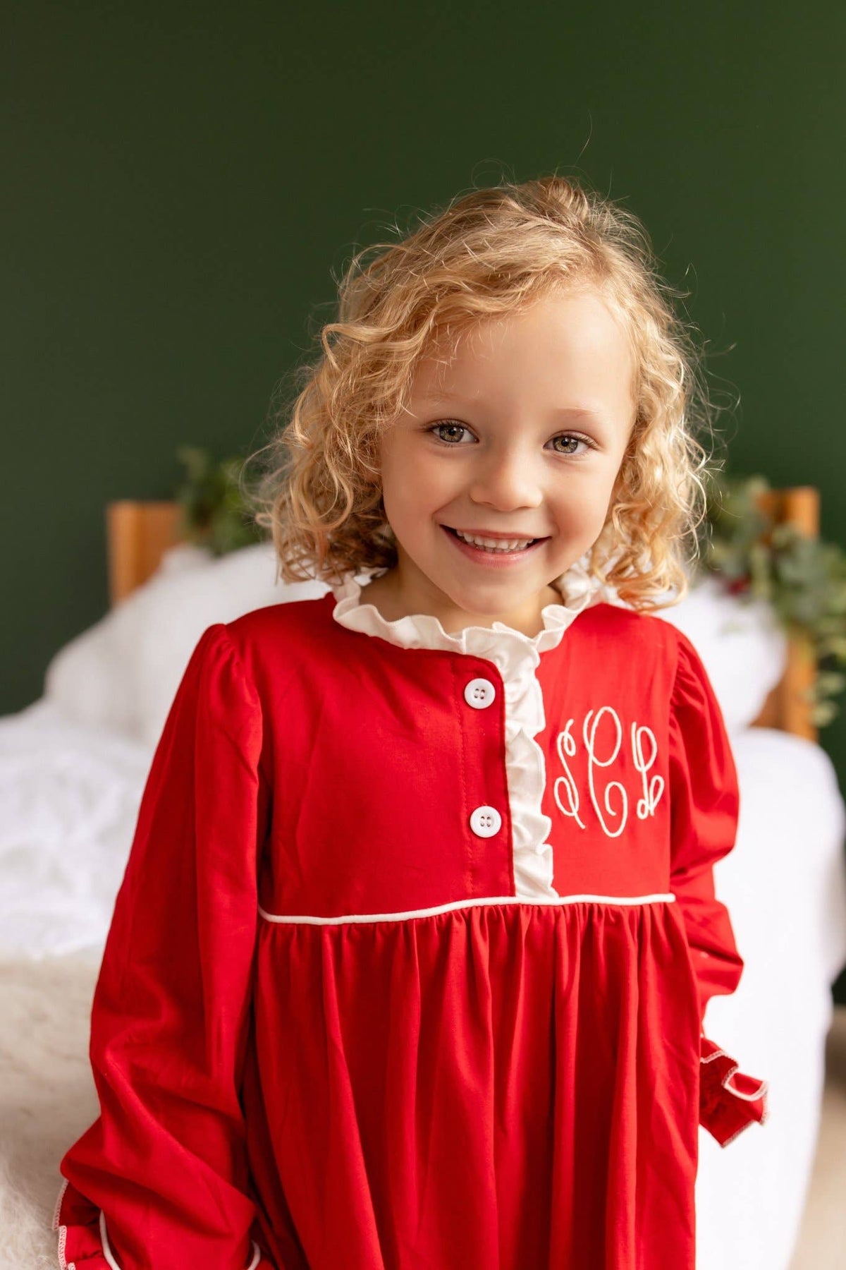 Red Ruffle Nightgown