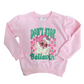 Pink sweatshirt with a santa desing
