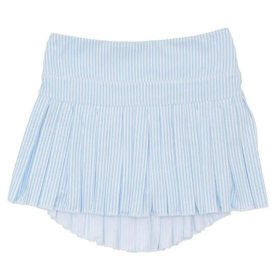 Blue Striped mini pleat skort