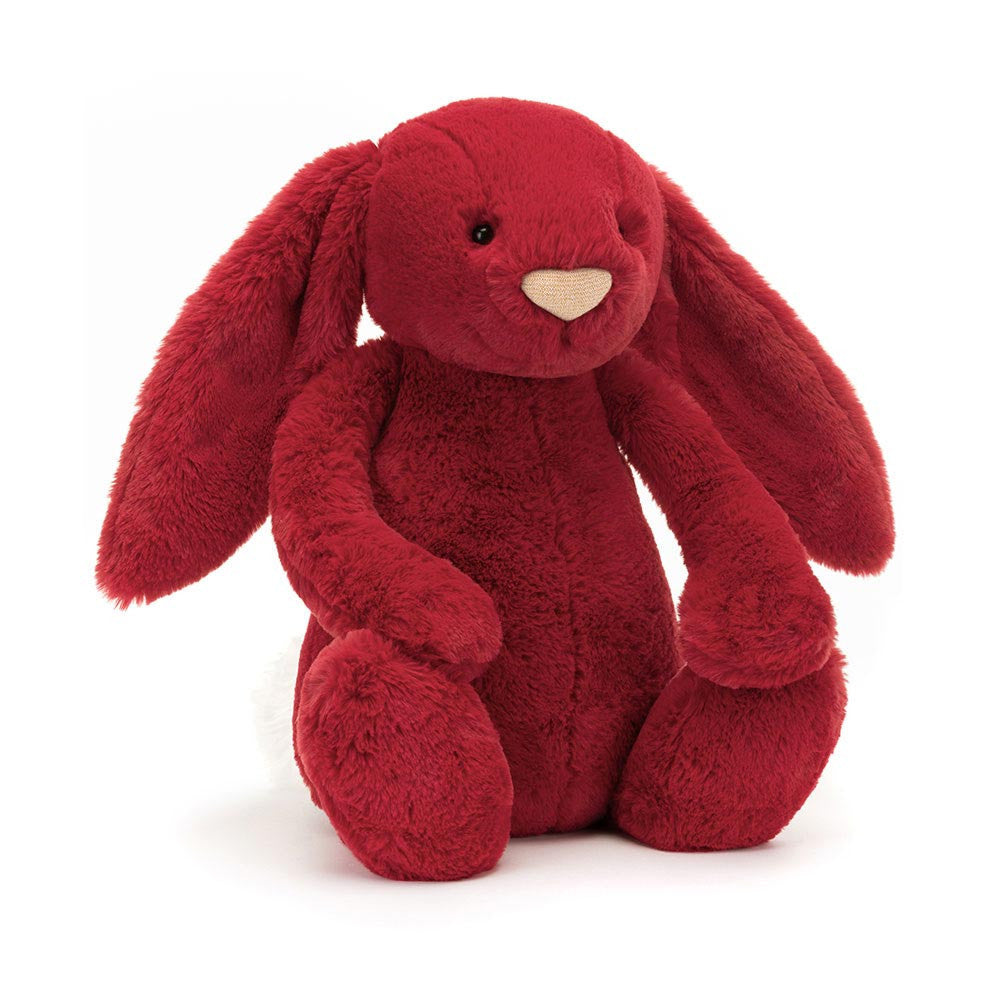 Red plush bunny toy 