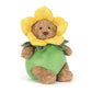 Plush toy bear with a yellow flower Costume