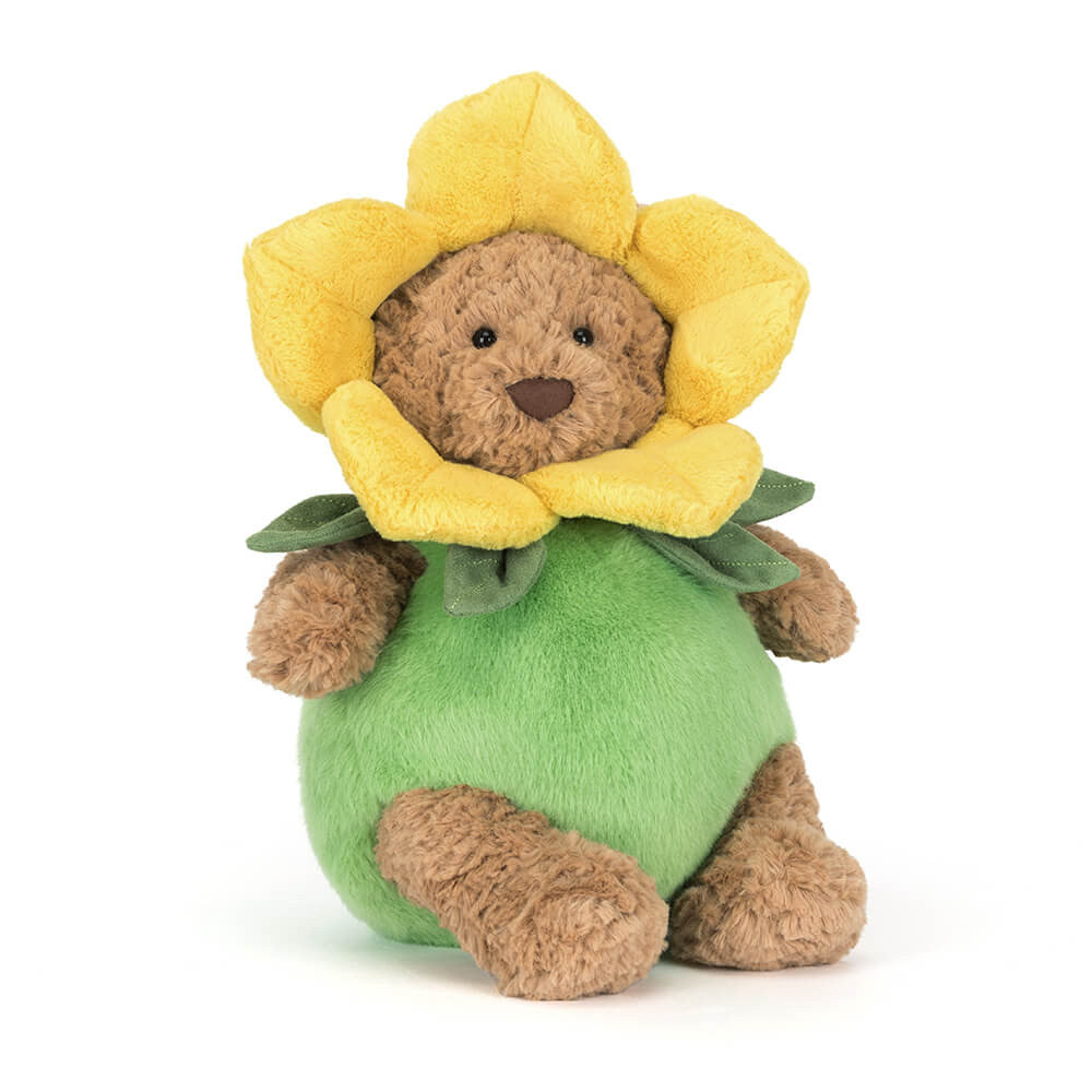 Plush toy bear with a yellow flower Costume