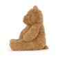 Side view of brown plush bear