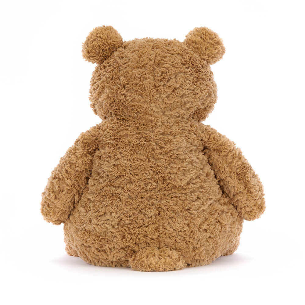 back view of plush bear