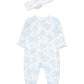 Blue Roses Floral Footie