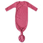 Berry colored ribbed knotted gown