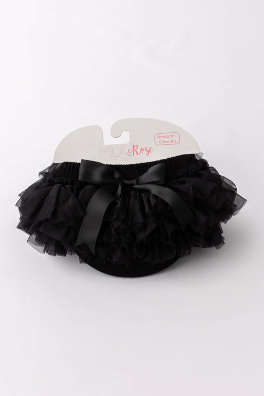 Black tutu skirt with a bow