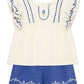 Blue Floral Woven Play Set