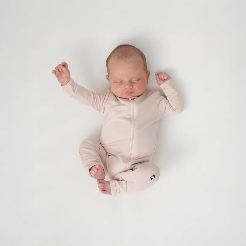 Bamboo Zipper Coverall // Blush