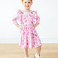 Boot Scootin 3/4 Sleeve Ruffle Twirl Dress