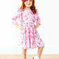 Boot Scootin 3/4 Sleeve Ruffle Twirl Dress