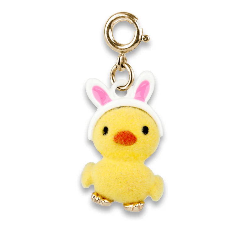 Fuzzy Bunny Ears Chick Charm