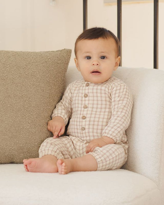 Woven Jumpsuit // Cedar Check