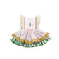 Children's nutcracker dress with gold accents