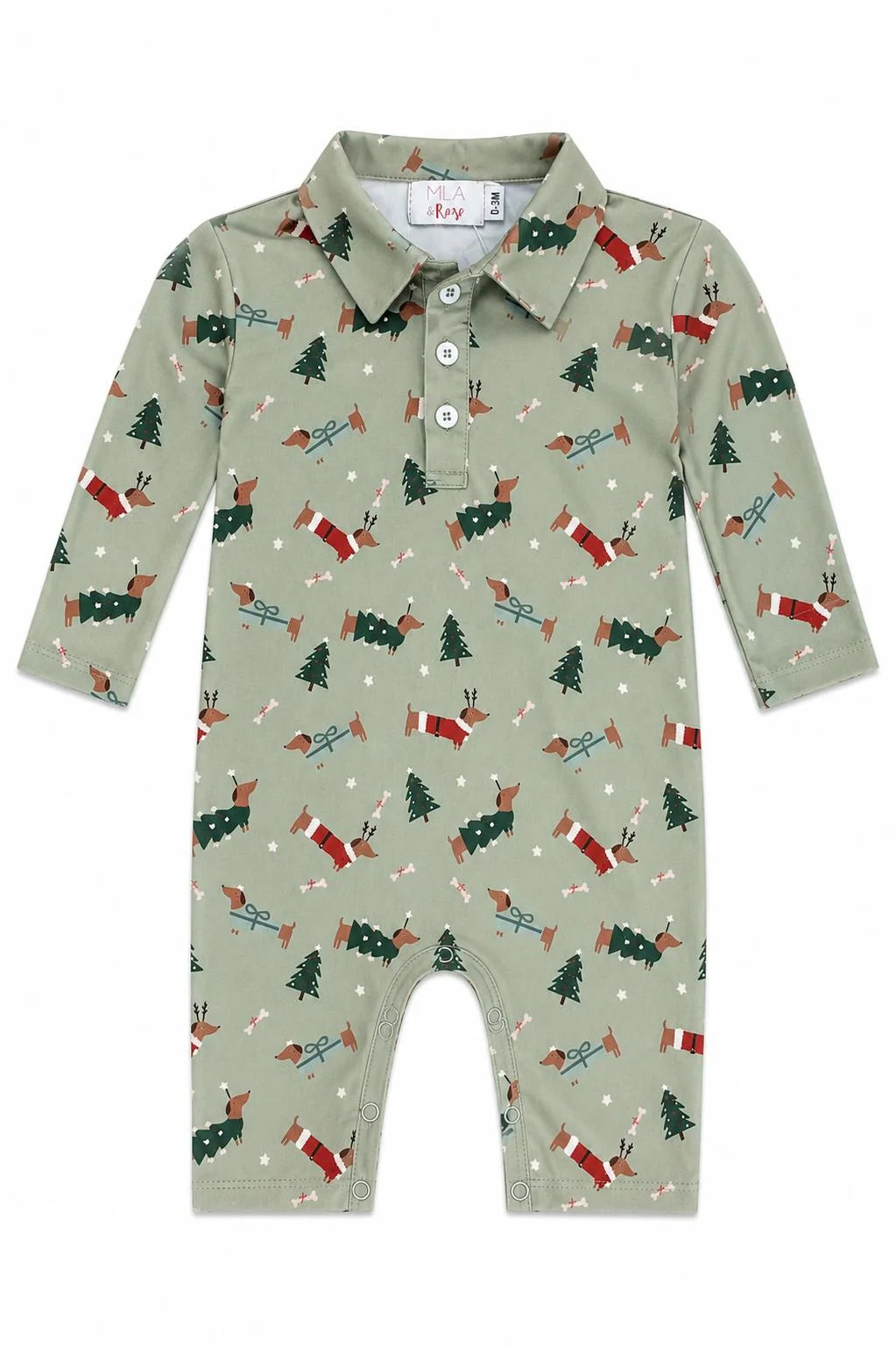 Dachshund Through the Snow Polo Romper
