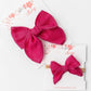 Classic Hair Bow // Fuchsia