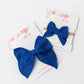 Classic Hair Bow // Royal Blue