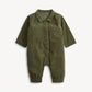 Green Corduroy Boy Romper