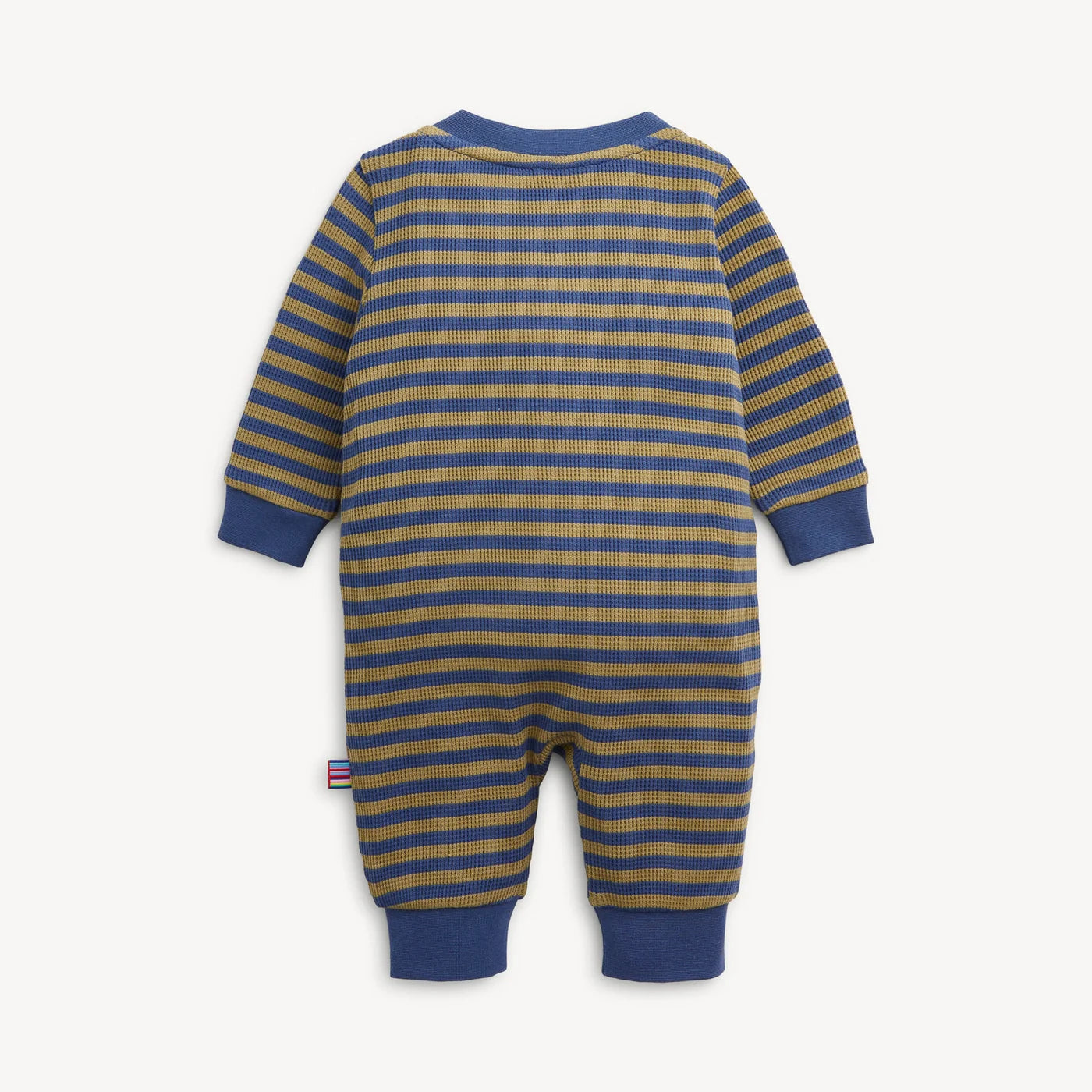 Waffle Green Stripe Boys Romper