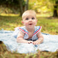 Searsucker Stripe Flutter Romper