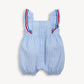 Searsucker Stripe Flutter Romper