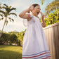Seersucker Stripe Flutter Dress