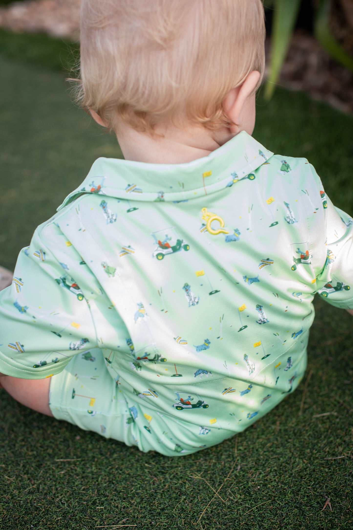 Performance Polo Romper // Dogwood