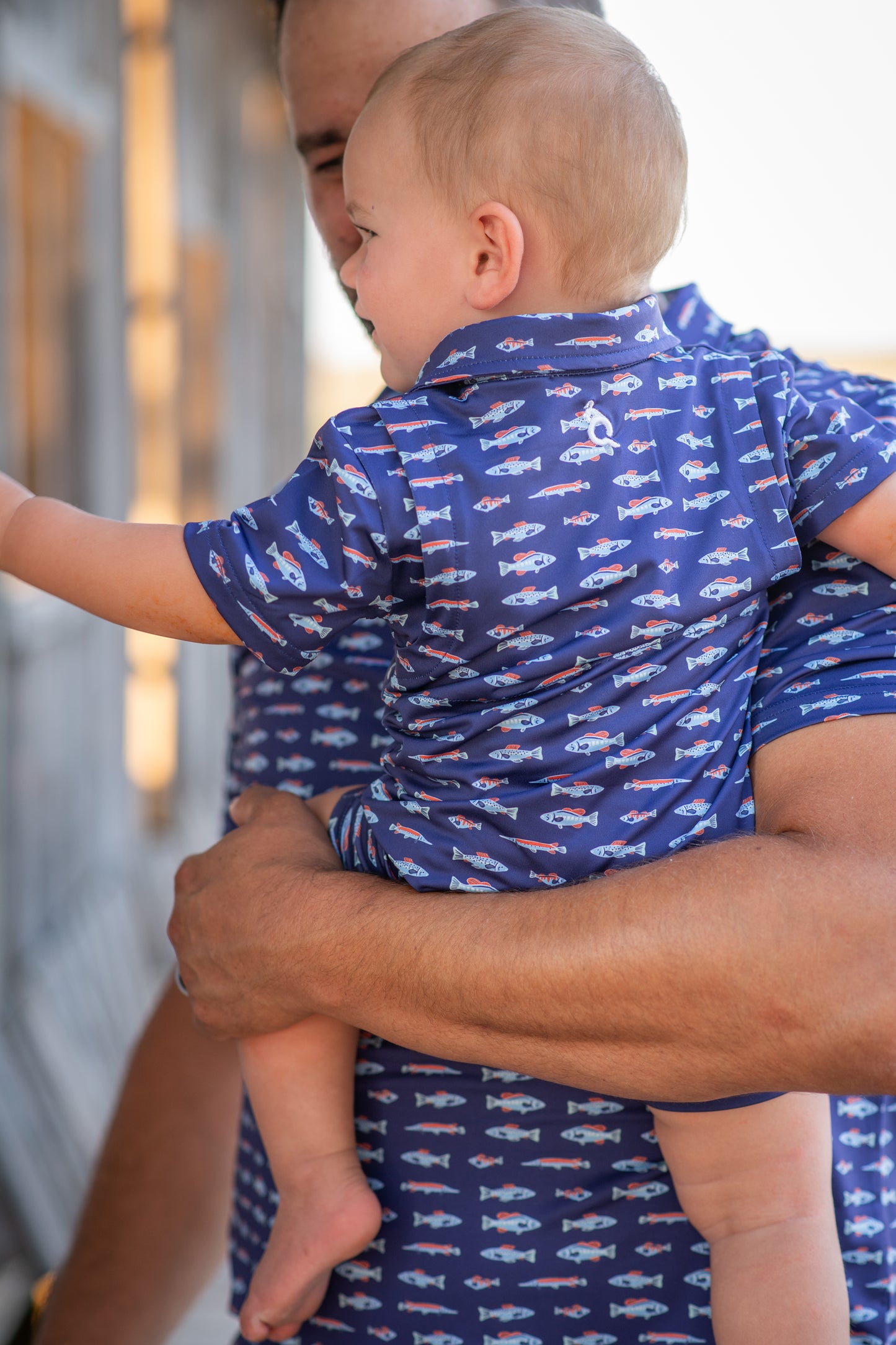 Performance Polo Romper // Freshwater