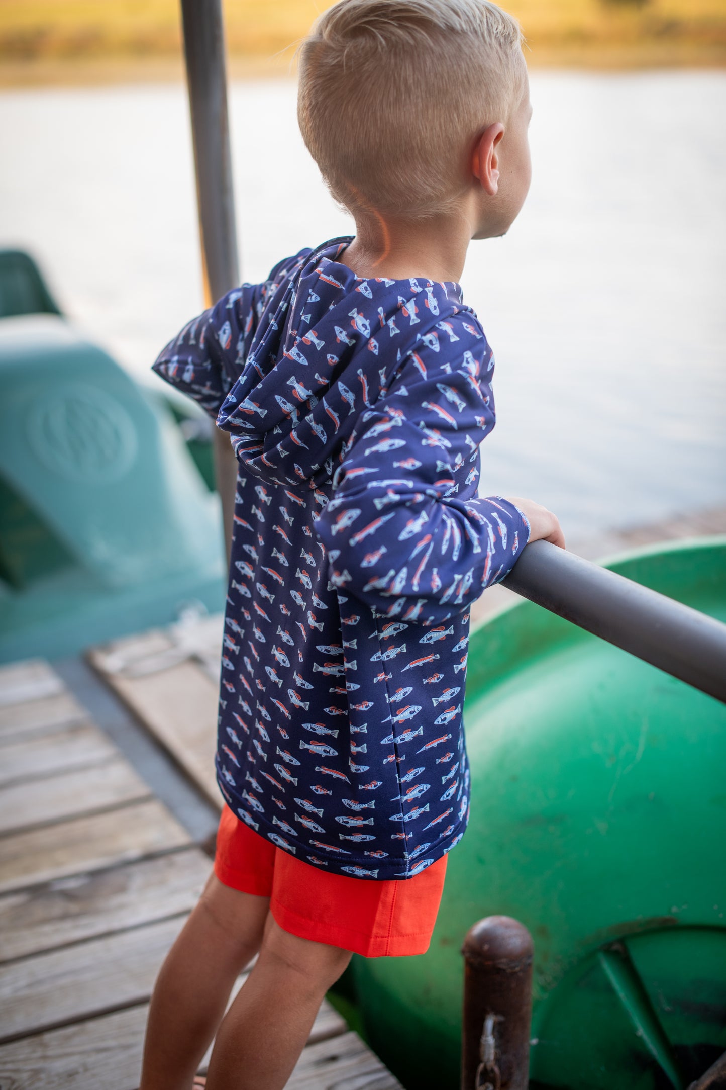 Hooded Performance Tee // Freshwater