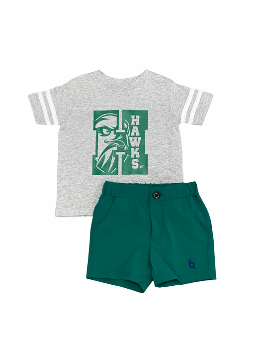 Hawks Gray Varsity T-shirt