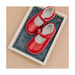 Caitlin Scalloped Mary Jane // Red